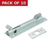 Necked Barrel Bolts, Aluminium, 25mm x 100mm - Pack of 10
