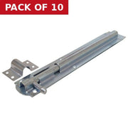 250mm ZP Straight Tower Bolt - Pack of 10