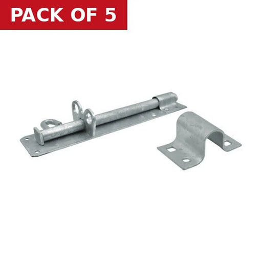 Heavy Galvanised Brenton Padbolts, 250mm - Pack of 5