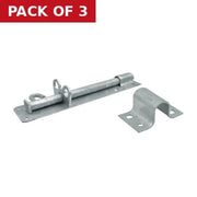 250mm (10") Galvanised Brenton Heavry Padlock Bolt 1A Pattern - Pack of 3