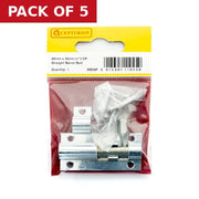 50mm x 25mm (1") CP Straight Barrel Bolt - Pack of 5