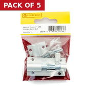 50mm (2") x 25mm (1") SAA Straight Barrel Bolt - Pack of 5