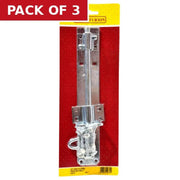 250mm (10") ZP Brenton Padlock Bolt 2A Pattern - Pack of 3