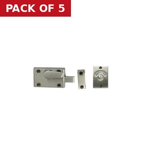 63mm Satin Nickel Indicator Bolt - Pack of 5