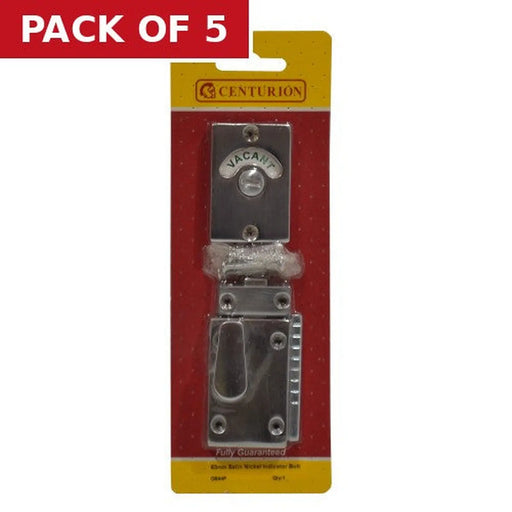 Indicator Bolts, Satin Nickel, 63mm - Pack of 5