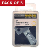 Zinc Meter Box Key - Pack of 5