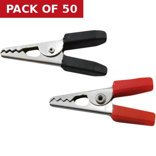 5 Amp Crocodile Clips-EA24L - Pack of 50