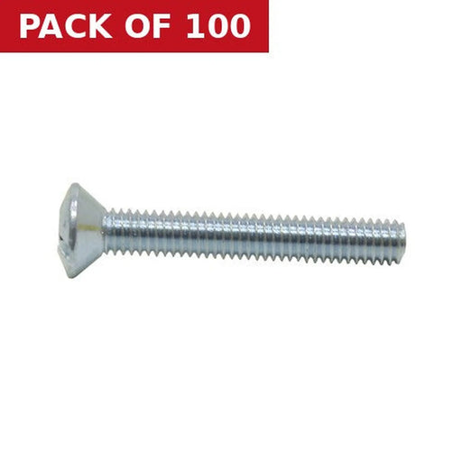 M3.5 x 25mm ZP Electrical Switch And Socket Screws - Pack of 100