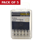 3 Amp Terminal Block - 6 Way-EA46P - Pack of 5
