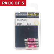 3 Amp Fuse (Pack of 3) -EA68P - Pack of 5