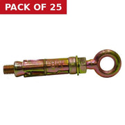 M8 Expanding Eye Bolts - Pack of 25