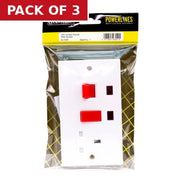45 Amp Cooker Switch with Socket - Pack of 3
