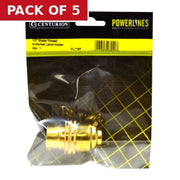 1/2" Brass Thread Switched Lamp Holder - Pack of 5