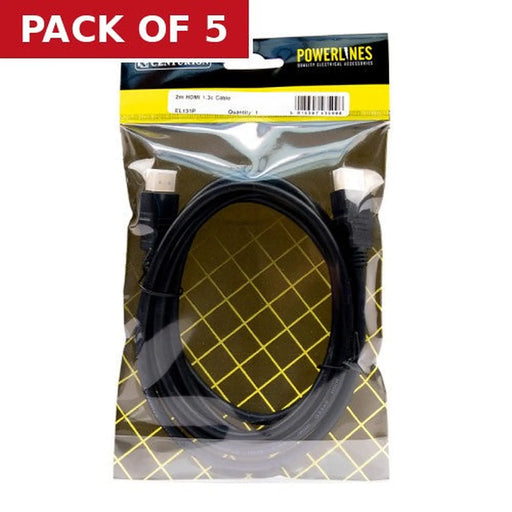HDMI 1.3C Cable, 2m - Pack of 5
