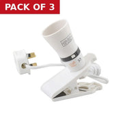 Clip-On Lamp Adaptor - Pack of 3