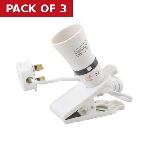 Clip-On Lamp Adaptor - Pack of 3