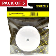 20 Amp 4 Way Terminal Junction Box - Pack of 5