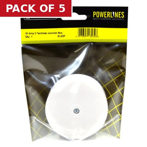 30 Amp 3 Way Terminal Junction Box - Pack of 5