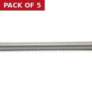 M20 x 1m ZP Studding - Pack of 5