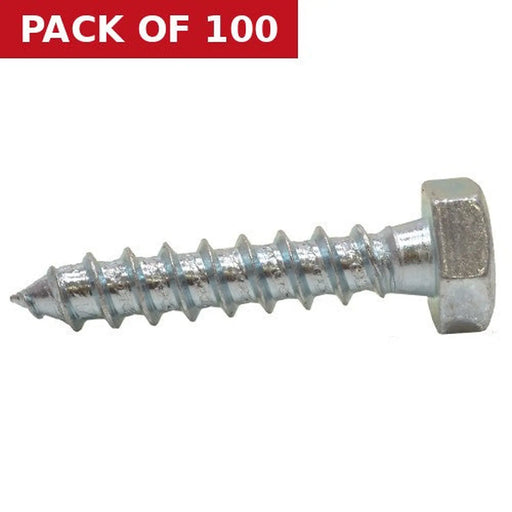 M10 x 50mm ZP Coach Screws   (100)