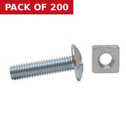 M6 x 25mm ZP Roofing Bolts   (200)