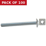 M6 x 50mm ZP Roofing Bolts   (100)