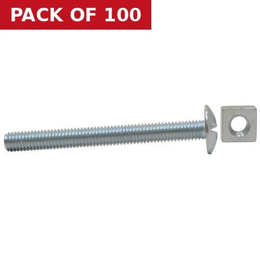 M6 x 50mm ZP Roofing Bolts   (100)
