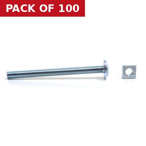 M6 x 70mm ZP Roofing Bolts   (100)