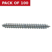 Wood Dowel Screws - 1 1/2" x 8 - Zinc Plated - (100)