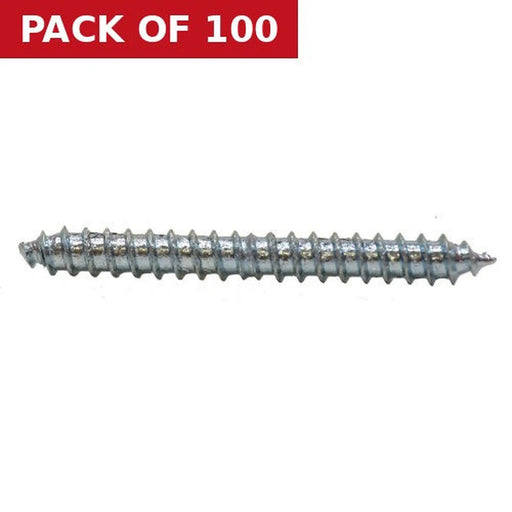 Wood Dowel Screws - 1 1/2" x 8 - Zinc Plated - (100)
