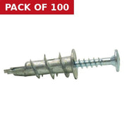 35mm Metal Plasterboard Speed Plugs  (100)