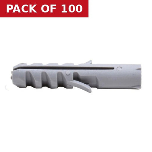 M10 x 50mm Nylon Rimless Expansion Plugs   (100)