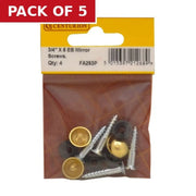 20mm x 8 EB Dome Mirror Screws  (Pack of 4) - Pack of 5