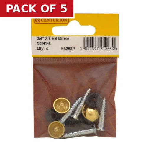 20mm x 8 EB Dome Mirror Screws  (Pack of 4) - Pack of 5