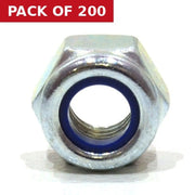 M8 ZP Nylon Locking Nuts   (200)