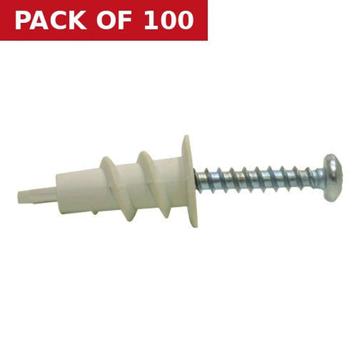 35mm Nylon Plasterboard Speed Plugs   (100)