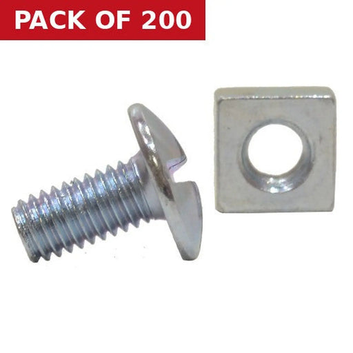 M6 x 12mm ZP Roofing Bolts  (200)
