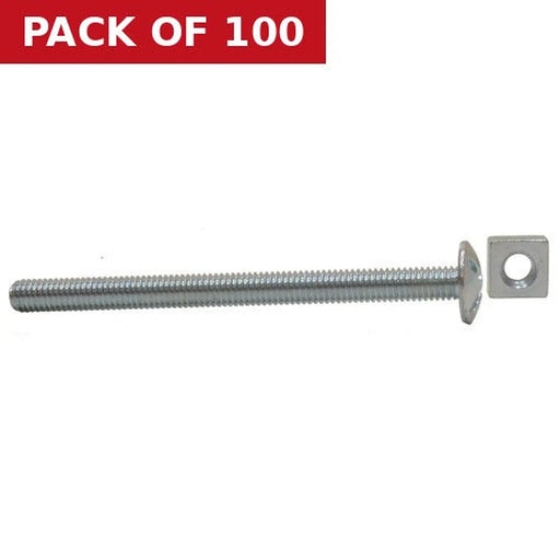 M6 x 60mm ZP Roofing Bolts  (100)