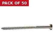 M10 x 150mm ZP Coach Screws - Pack of 50