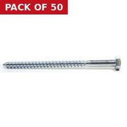 M8 x 120mm ZP Coach Screws - Pack of 50