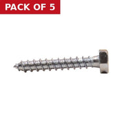 M8 x 60mm ZP Coach Screws (Packs of 5) - Pack of 5