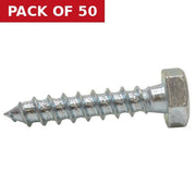 M10 x 80mm ZP Coach Screws  (50)