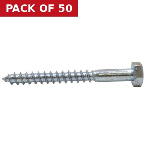 M12 x 80mm ZP Coach Screws  (50)