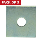 10mm x 50mm  ZP Square Plate Repair Washers (Packs of 4) - Pack of 5