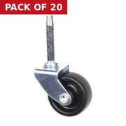 31mm Peg Fix Castors - Pack of 20