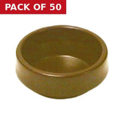 45mm Brown Castor Cups - Pack of 50