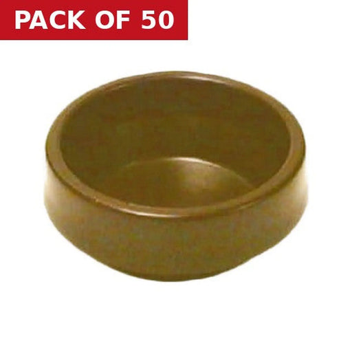 45mm Brown Castor Cups - Pack of 50