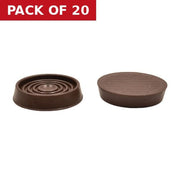 45mm Rubber Castor Cups - Pack of 20