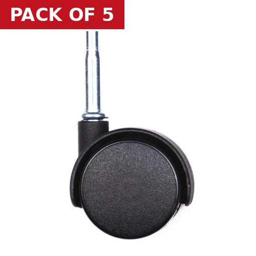 40mm Twin Wheel Peg Fix Castors - Pack of 5