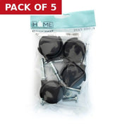 40mm Twin Wheel Peg Fix Castors (Pack of 4) - Pack of 5